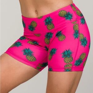 IAB 5-INCH NO-RIDE PINEAPPLE HOT PINK Women's Shorts